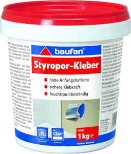 Baufan Styroporkleber 1 kg Lösungsmittelfreier Klebstoff 