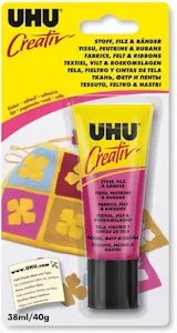 UHU 47265 Bastelkleber, Creativ, Stoff, Filz, Bänder, Tube mit 38 ml) - Jetzt bei Amazon bestellen*
